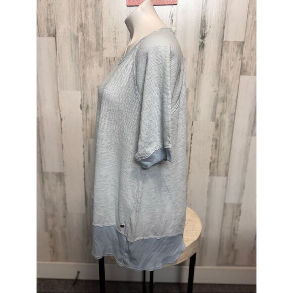 Calvin Klein Performance Light Blue Knit Lounge Top – Size 1X - Picture 4 of 6